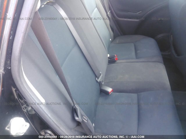 2T1KR32E35C328504 - 2005 TOYOTA COROLLA MATRIX XR BLACK photo 8