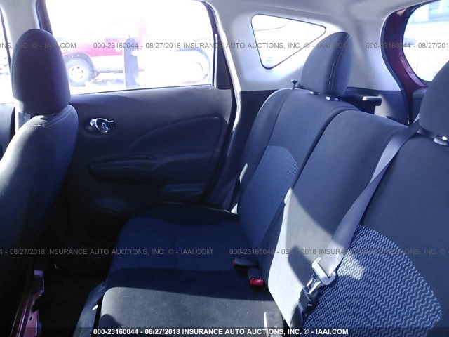 3N1CE2CP3FL403729 - 2015 NISSAN VERSA NOTE S/S PLUS/SV/SL/SR RED photo 8