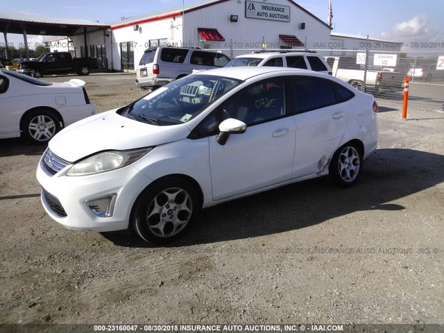 3FADP4CJ8CM106020 - 2012 FORD FIESTA SEL WHITE photo 2