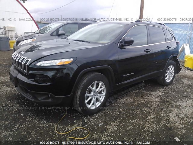 1C4PJMCS6FW795612 - 2015 JEEP CHEROKEE LATITUDE BLACK photo 2