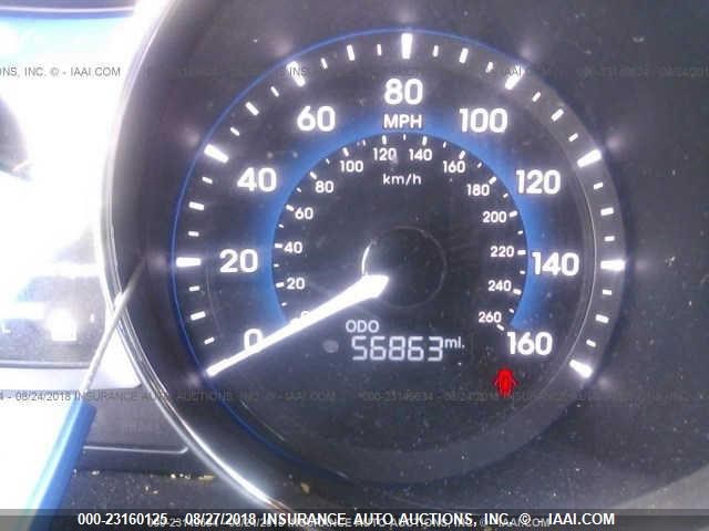 KMHEC4A44DA079402 - 2013 HYUNDAI SONATA HYBRID Light Blue photo 7