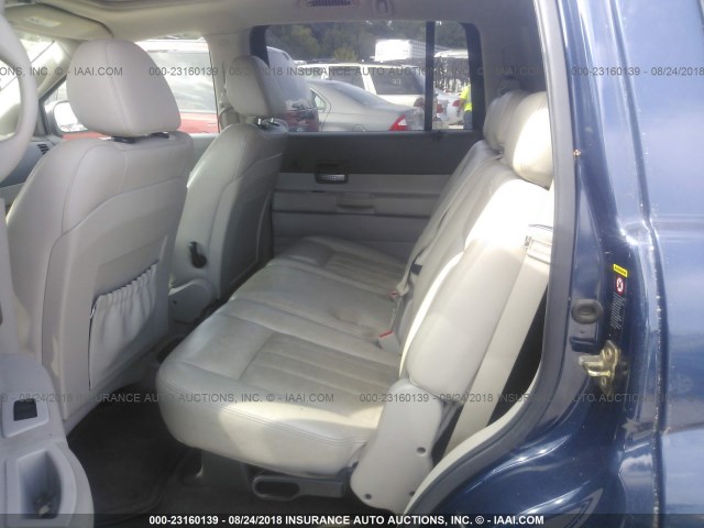 1D8HD58D54F236353 - 2004 DODGE DURANGO LIMITED BLUE photo 8