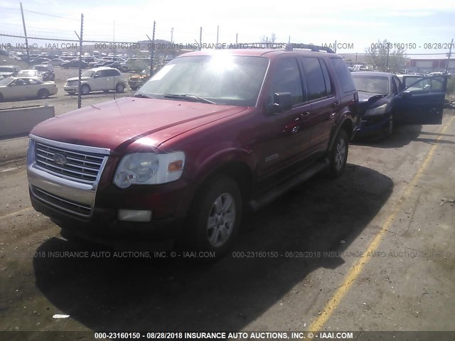 1FMEU73E68UB15888 - 2008 FORD EXPLORER XLT RED photo 2