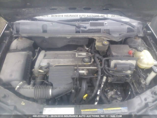 1G8AL52F54Z190433 - 2004 SATURN ION LEVEL 3 BLACK photo 10