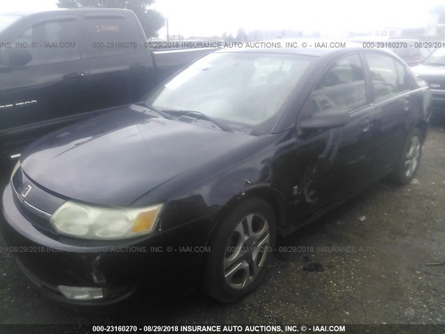 1G8AL52F54Z190433 - 2004 SATURN ION LEVEL 3 BLACK photo 2
