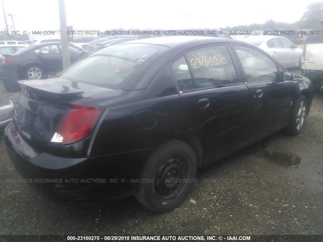 1G8AL52F54Z190433 - 2004 SATURN ION LEVEL 3 BLACK photo 4