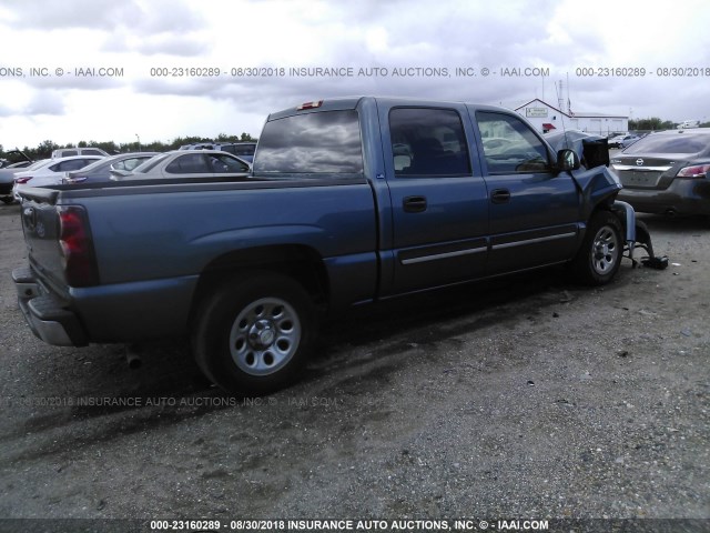 2GCEC13V561340297 - 2006 CHEVROLET SILVERADO C1500 BLUE photo 4