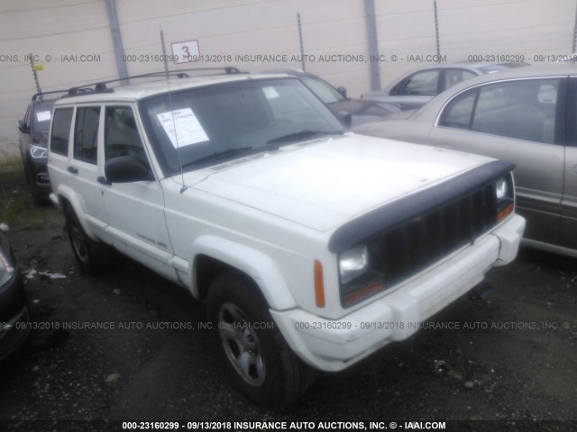 1J4FF58S4YC124434 - 2000 JEEP CHEROKEE CLASSIC WHITE photo 1