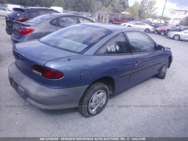 1G1JC124XV7322587 - 1997 CHEVROLET CAVALIER RS BLUE photo 4