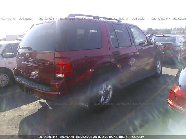 1FMZU73K44UA85081 - 2004 FORD EXPLORER XLT/XLT SPORT/NBX 红色 照片 4