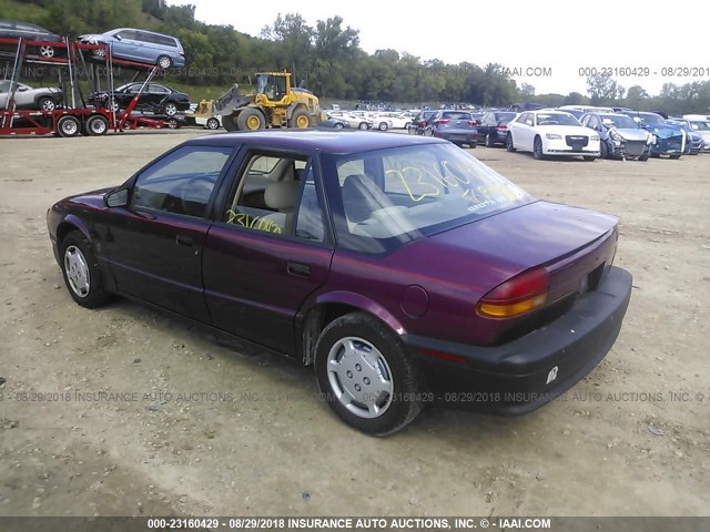 1G8ZH5288SZ117589 - 1995 SATURN SL1 MAROON photo 3