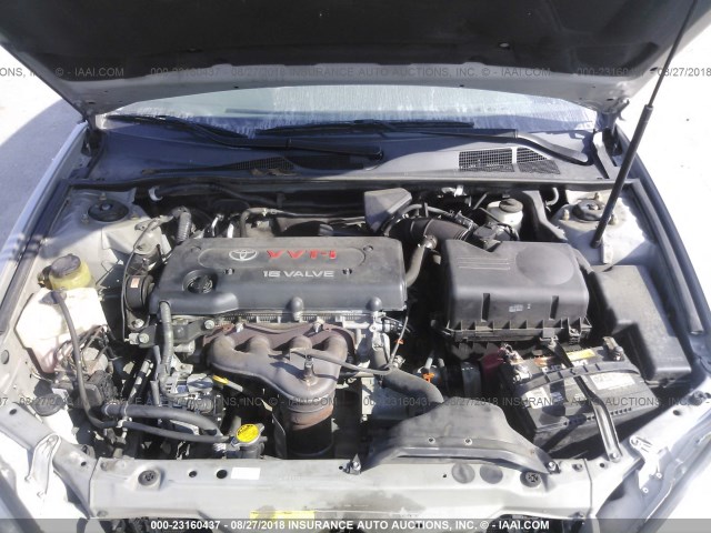 4T1BE30K66U728304 - 2006 TOYOTA CAMRY LE/XLE/SE 银色 照片 10