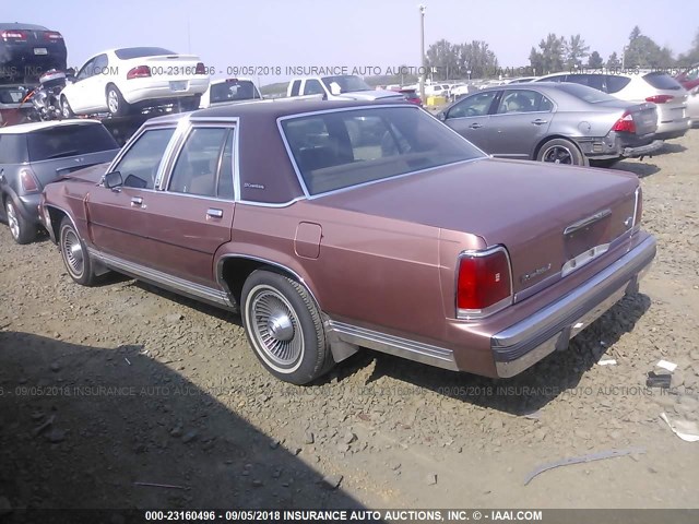 2FACP74FXLX115345 - 1990 FORD CROWN VICTORIA LX Dark Brown photo 3