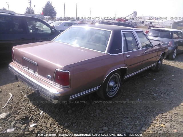 2FACP74FXLX115345 - 1990 FORD CROWN VICTORIA LX Dark Brown photo 4