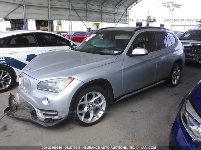 WBAVM5C56DVL63682 - 2013 BMW X1 XDRIVE35I SILVER photo 2