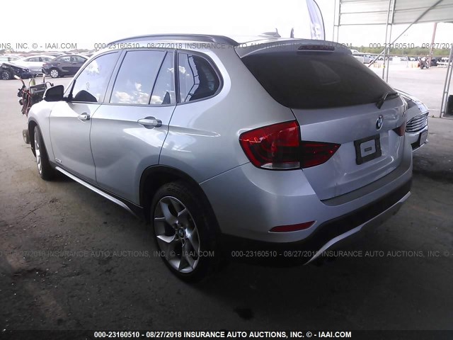 WBAVM5C56DVL63682 - 2013 BMW X1 XDRIVE35I SILVER photo 3