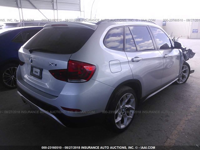 WBAVM5C56DVL63682 - 2013 BMW X1 XDRIVE35I SILVER photo 4