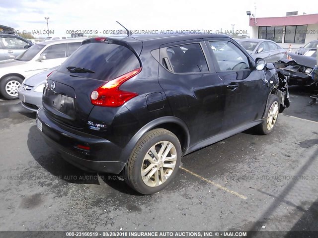 JN8AF5MVXCT110437 - 2012 NISSAN JUKE S/SV/SL BLACK photo 4