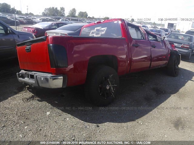 3GCEK23379G182709 - 2009 CHEVROLET SILVERADO K1500 LT RED photo 4