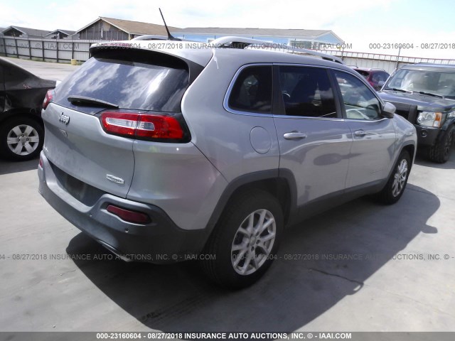 1C4PJLCS2FW662923 - 2015 JEEP CHEROKEE LATITUDE GRAY photo 4