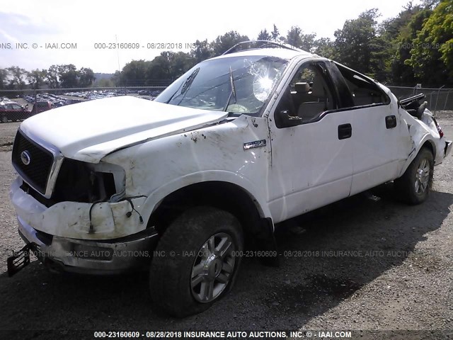 1FTPW14594FA08755 - 2004 FORD F150 SUPERCREW WHITE photo 6