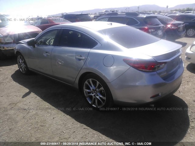 JM1GJ1W63E1116355 - 2014 MAZDA 6 GRAND TOURING SILVER photo 3