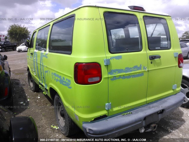 2B7HB11X11K522876 - 2001 DODGE RAM VAN B1500 WHITE photo 3