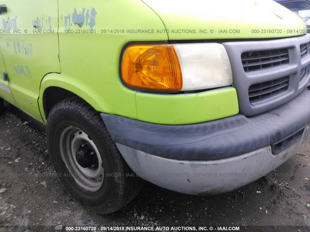 2B7HB11X11K522876 - 2001 DODGE RAM VAN B1500 WHITE photo 6