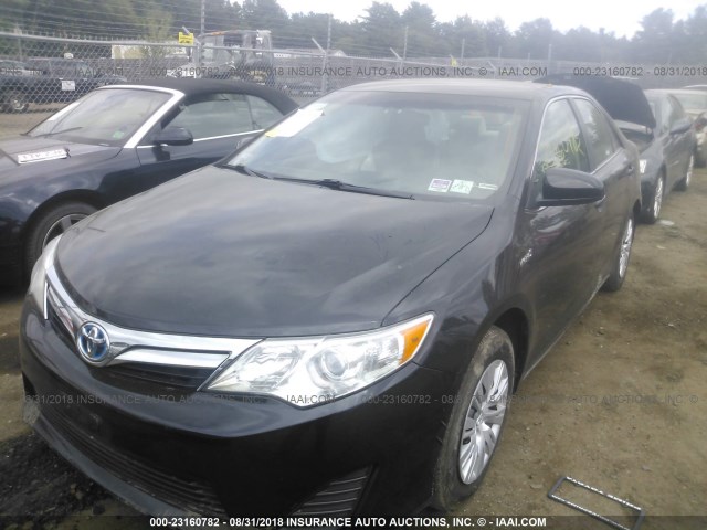 4T1BD1FK6EU115872 - 2014 TOYOTA CAMRY HYBRID/LE/XLE 黑色 照片 2