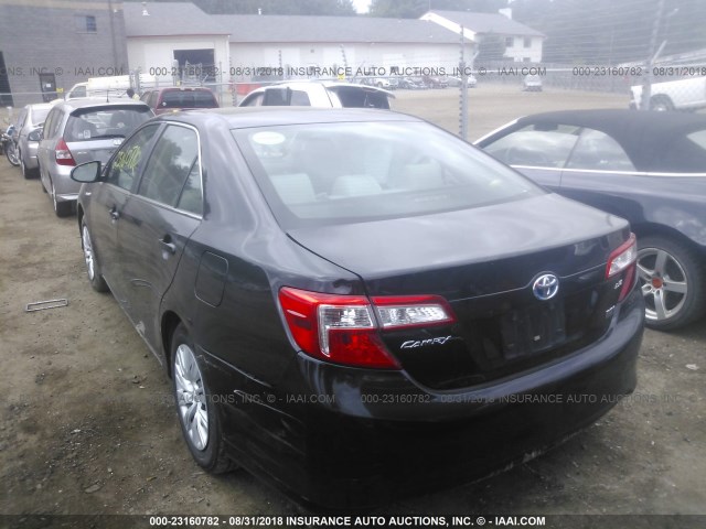 4T1BD1FK6EU115872 - 2014 TOYOTA CAMRY HYBRID/LE/XLE 黑色 照片 3