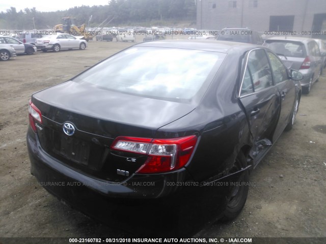 4T1BD1FK6EU115872 - 2014 TOYOTA CAMRY HYBRID/LE/XLE 黑色 照片 4