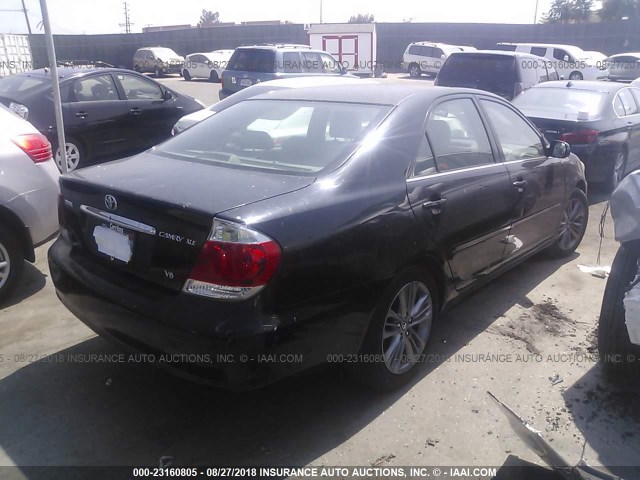JTDBF30K660170284 - 2006 TOYOTA CAMRY LE/XLE BLACK photo 4
