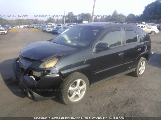 3G7DA03E23S545926 - 2003 PONTIAC AZTEK BLACK photo 2