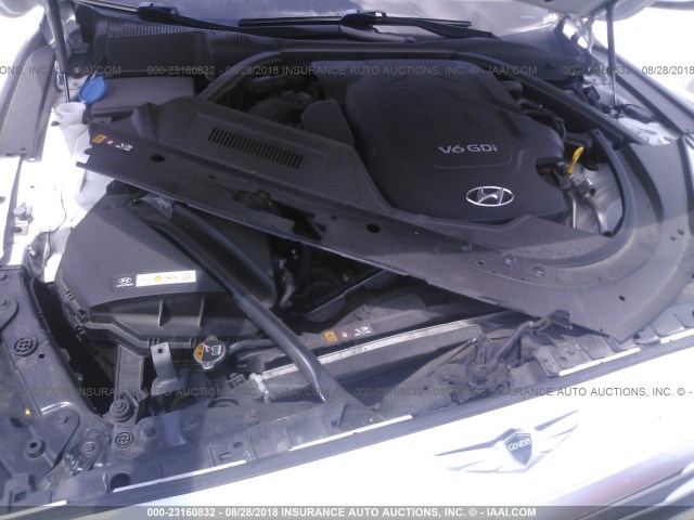 KMHGN4JE3FU089285 - 2015 HYUNDAI GENESIS 3.8L WHITE photo 10