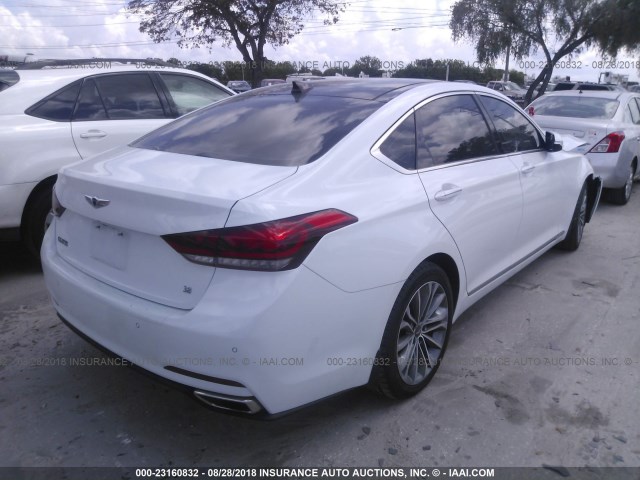 KMHGN4JE3FU089285 - 2015 HYUNDAI GENESIS 3.8L WHITE photo 4