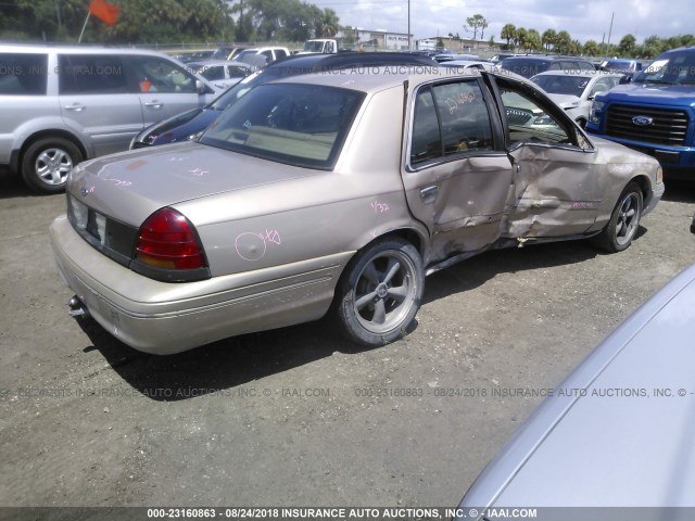 2FAFP74W3WX175047 - 1998 FORD CROWN VICTORIA LX GOLD photo 4