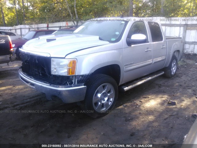 3GTRCVE03AG233050 - 2010 GMC SIERRA C1500 SLE SILVER photo 2