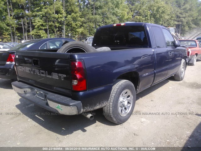 1GCEC19X37Z135871 - 2007 CHEVROLET SILVERADO C1500 CLASSIC BLUE photo 4