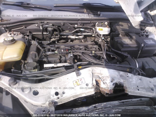 1FAFP31N47W278317 - 2007 FORD FOCUS ZX3/S/SE/SES SILVER photo 10