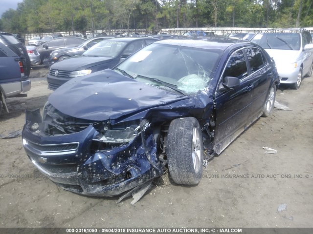 1G1ZG57B89F173288 - 2009 CHEVROLET MALIBU LS მუქი ლურჯი ფოტო 2