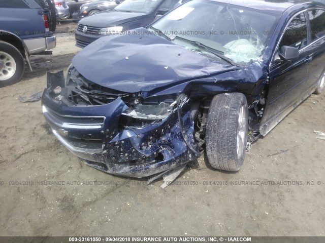 1G1ZG57B89F173288 - 2009 CHEVROLET MALIBU LS მუქი ლურჯი ფოტო 6