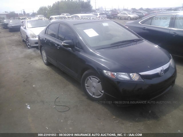 JHMFA36209S011680 - 2009 HONDA CIVIC HYBRID BLACK photo 1