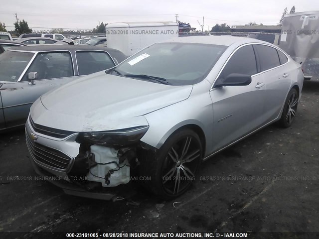 1G1ZB5ST3GF253349 - 2016 CHEVROLET MALIBU LS 银色 照片 2