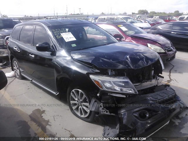 5N1AR2MN2FC615874 - 2015 NISSAN PATHFINDER S/SV/SL/PLATINUM BLACK photo 1