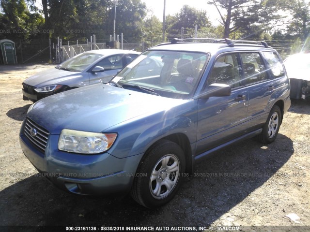 JF1SG63677H704530 - 2007 SUBARU FORESTER 2.5X/SPORTS 2.5X BLUE photo 2