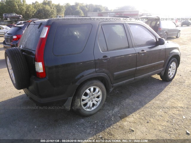 SHSRD78855U311200 - 2005 HONDA CR-V EX BLACK photo 4