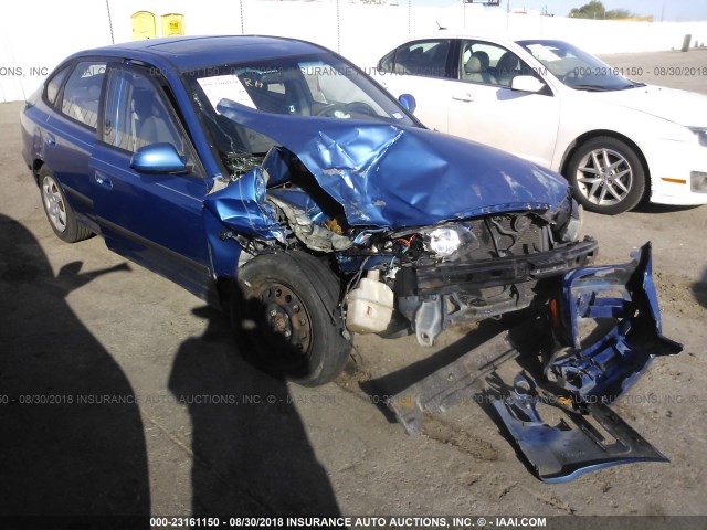 KMHDN56D05U133914 - 2005 HYUNDAI ELANTRA GLS/GT BLUE photo 1