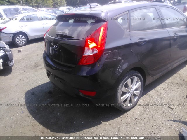 KMHCU5AE5CU018284 - 2012 HYUNDAI ACCENT GLS/GS/SE BLACK photo 4