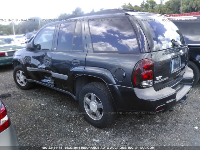 1GNDS13S642332279 - 2004 CHEVROLET TRAILBLAZER LS/LT Pewter photo 3