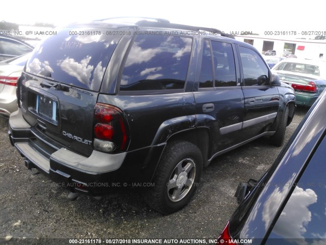 1GNDS13S642332279 - 2004 CHEVROLET TRAILBLAZER LS/LT Pewter photo 4